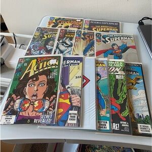 Bundle of 12 DC 1980s-1990s Superman Comic Books